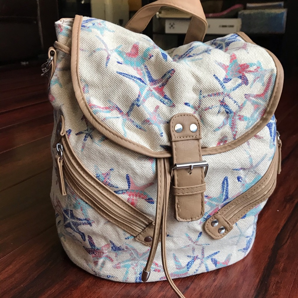 Sparkly small starfish backpack